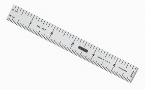 General Tools 6" Flexible Stainless Rule with End Grads (8ths, 16ths, 32nds)
