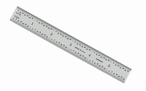 General Tools 6" Rigid Stainless Rule (8ths, 16ths, 32nds, 64ths)