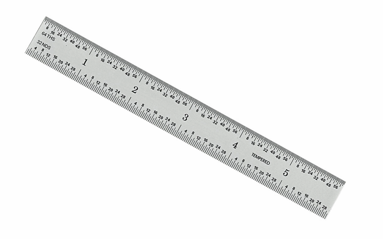 General Tools 6" Rigid Stainless Rule (mm, 0.5 mm, 32nds, 64ths)