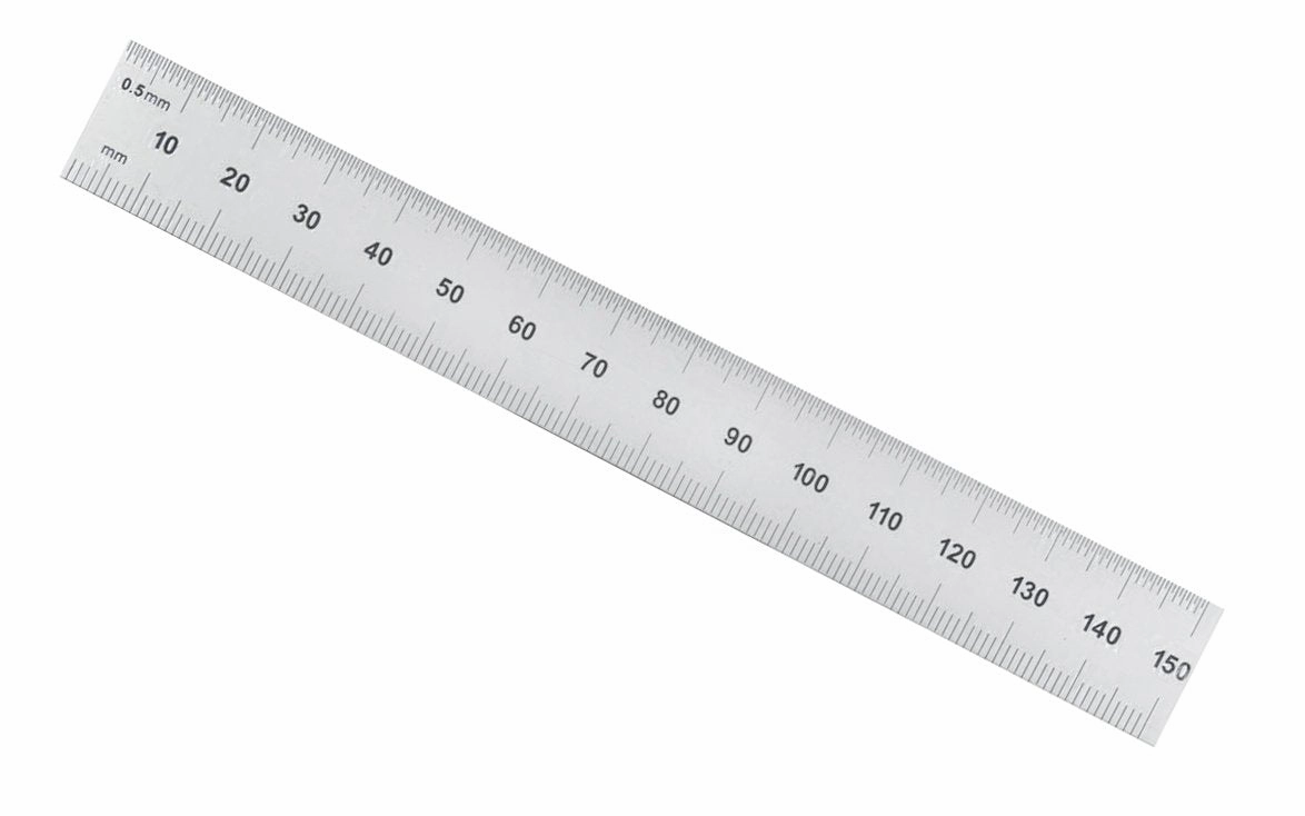 General Tools 6" Rigid Stainless Rule (mm, 0.5 mm, 32nds, 64ths)