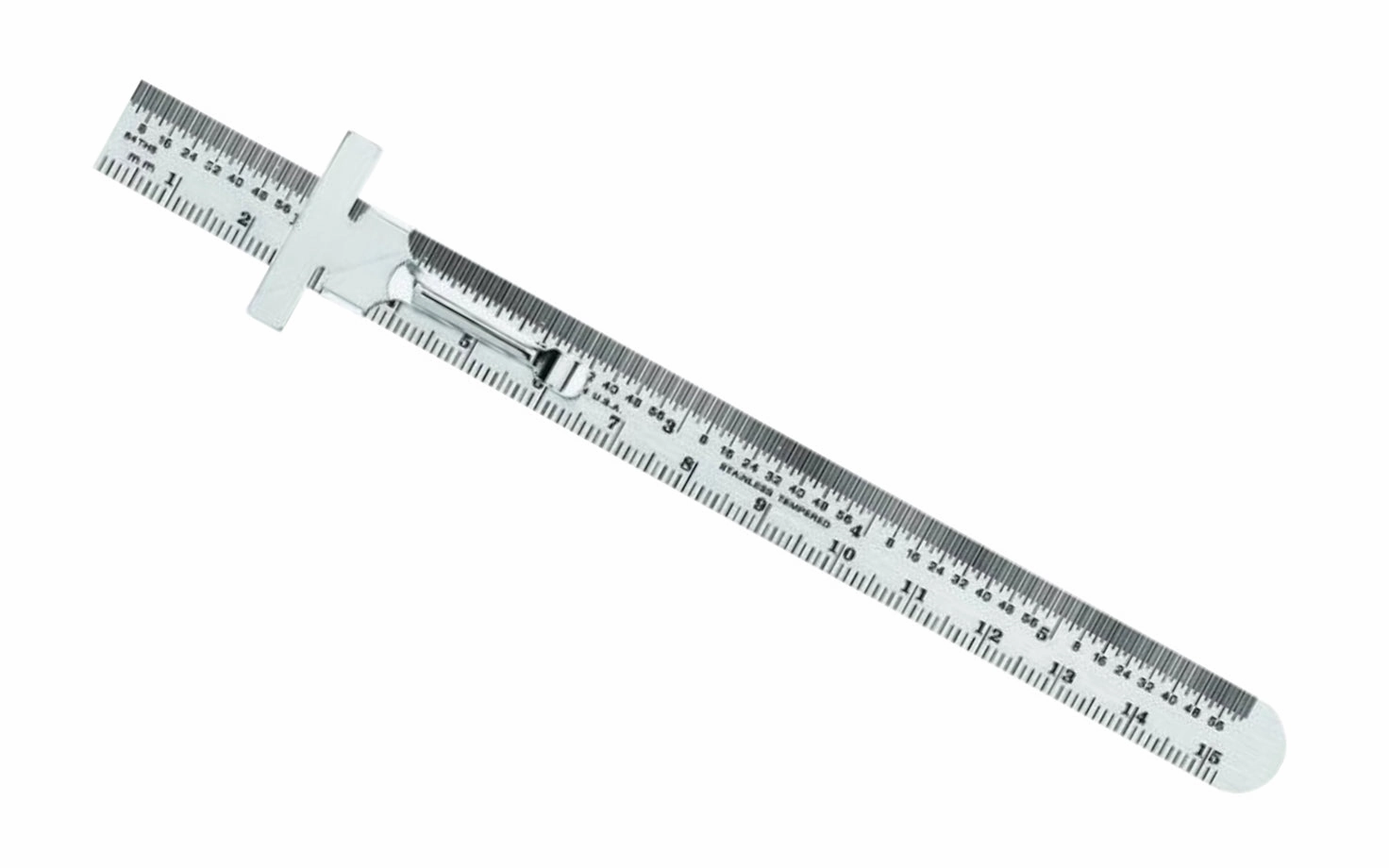 General Tools 6" Stainless Rule (mm, 64ths)