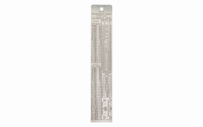 General Tools 6" Stainless Tap & Drill Reference