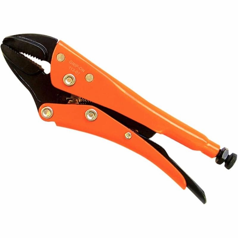 Grip-On 11210 10" Nickel-Plated Straight Jaw Locking Pliers
