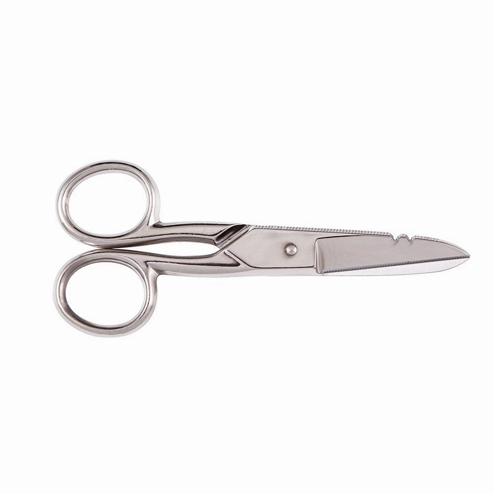 Heritage Cutlery 100CDS Electrician Scissor / Notched / Deep Serration