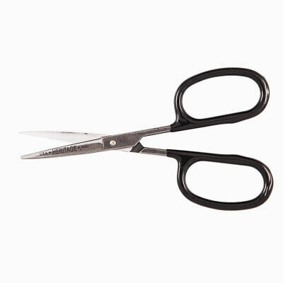 Heritage Cutlery 546C 5 1/2'' Rubber Flashing Scissor w/ Curved Blade