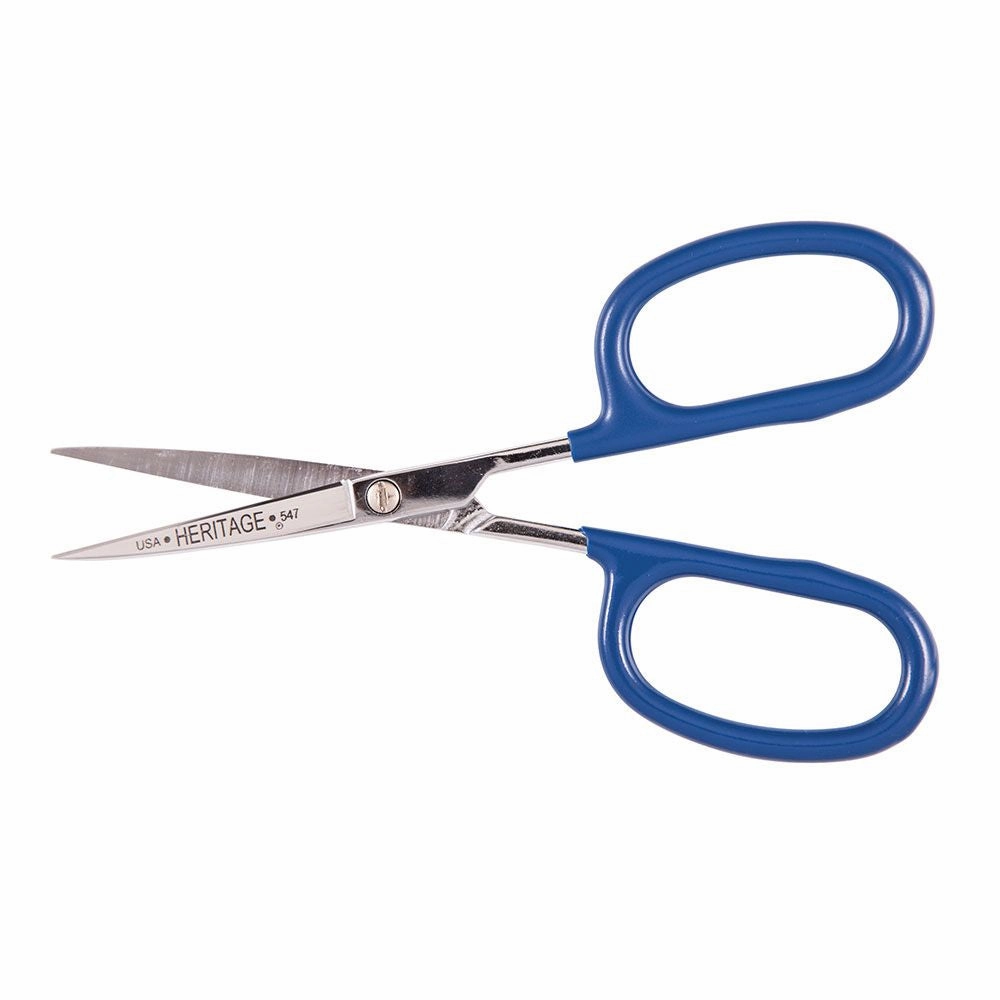 Heritage Cutlery 547 5 1/2'' Rubber Flashing Scissor w/ Plating