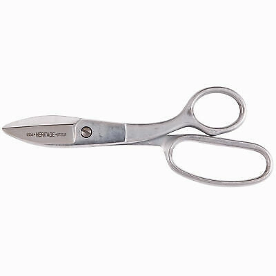 Heritage Cutlery 8775LR 8 5/8'' Broad Blade Shear / Large Ring / Industrial Coat