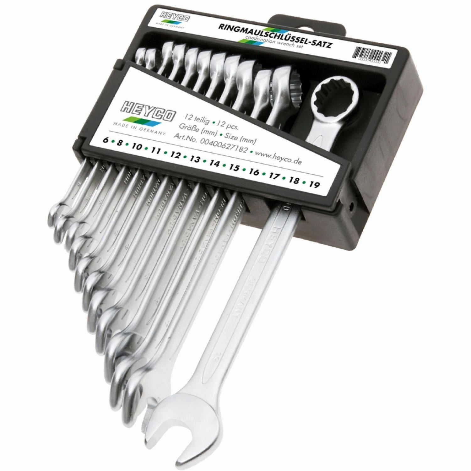 Heyco 00400627382 Combination Wrench Sets 12 Pieces