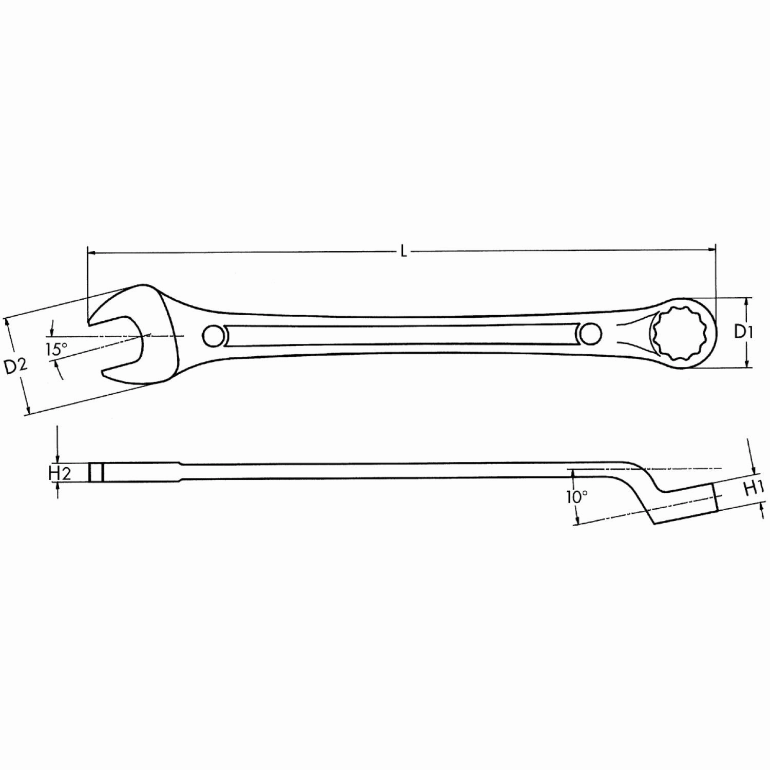 Heyco 00410014083 Maxline Combination Wrench, Metric - 14mm