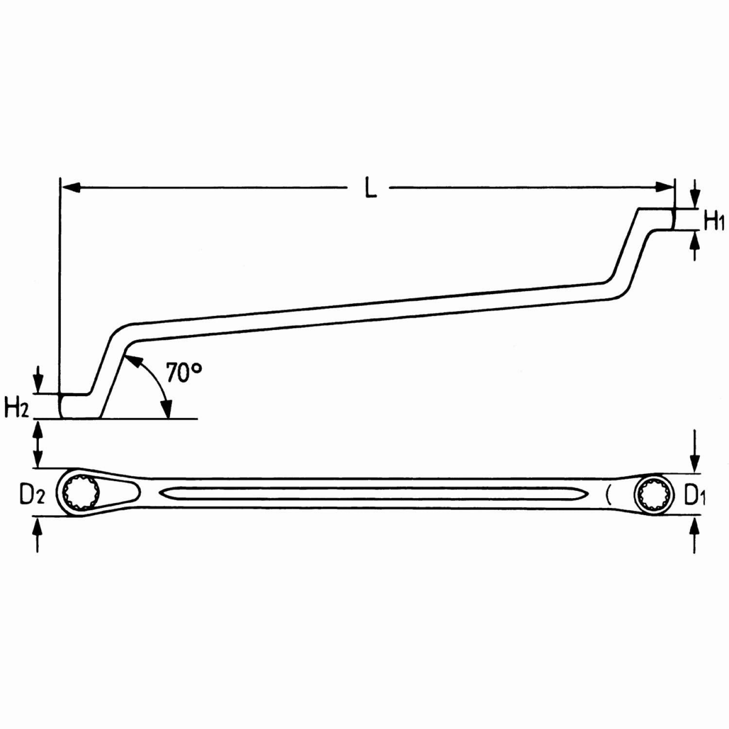Heyco 00475662782 Double Ended Ring Wrenches, 262 mm
