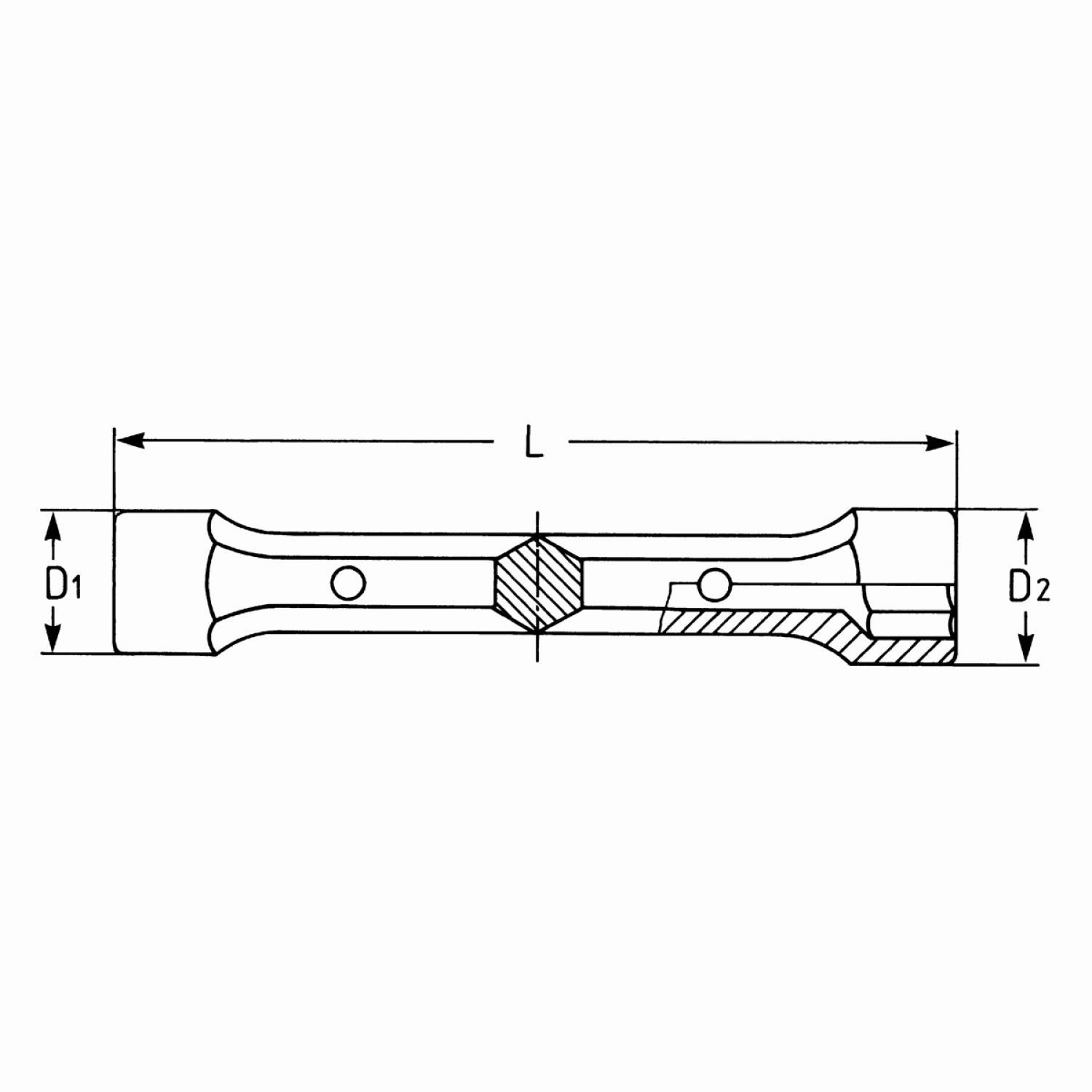 Heyco 00530242680 Double Ended Socket Wrench, 24 x 26 mm