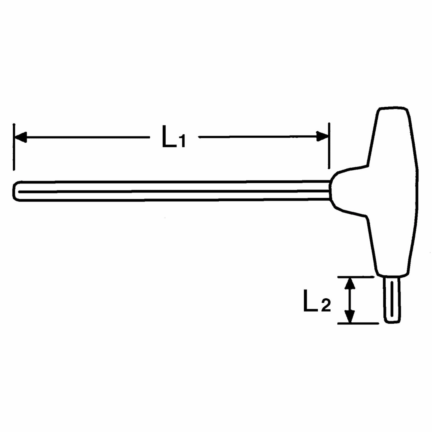 Heyco 01347003080 Wrenches, L-Shaped For TORX Socket Screws T30