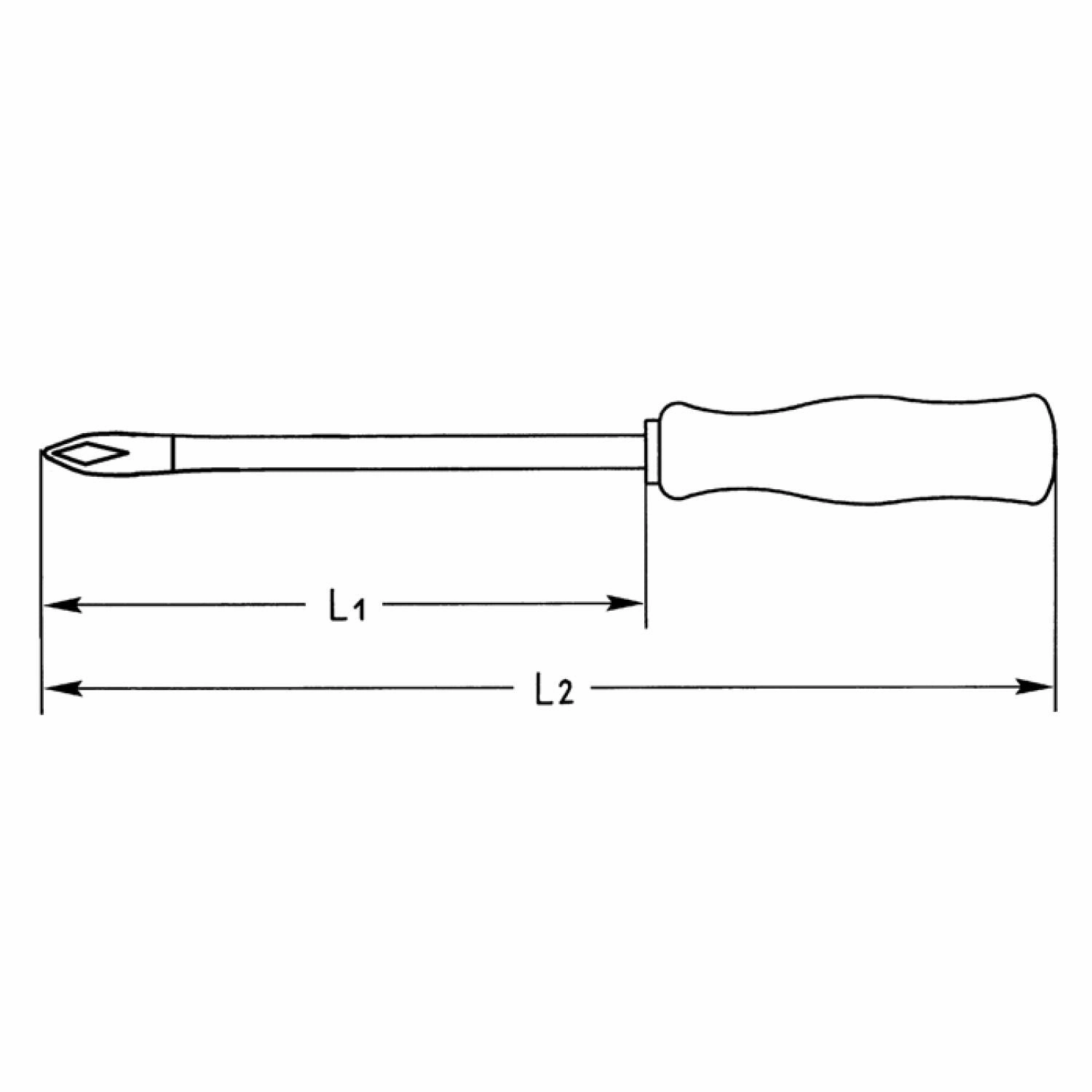 Heyco 01415002580 TORX Screwdriver with Acetate Handle, Size-T25, Length-190mm