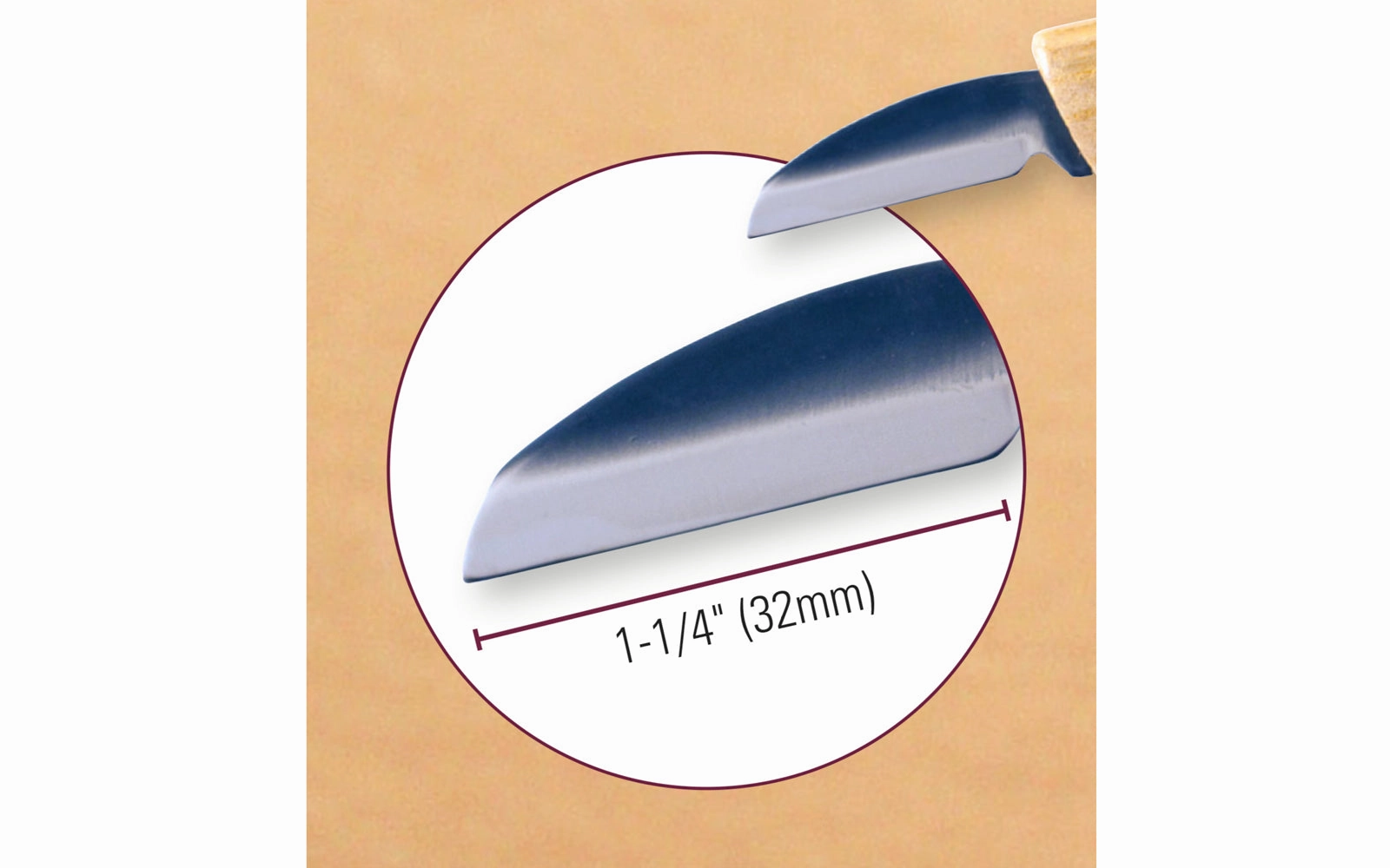 Hip Cutting Carving Knife & Leather Sheath