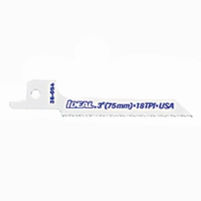 Ideal 36-065B Recip. Blade, Wood w/Nails, 6 x 3/4 x .050, 6 TPI, 25/Pack