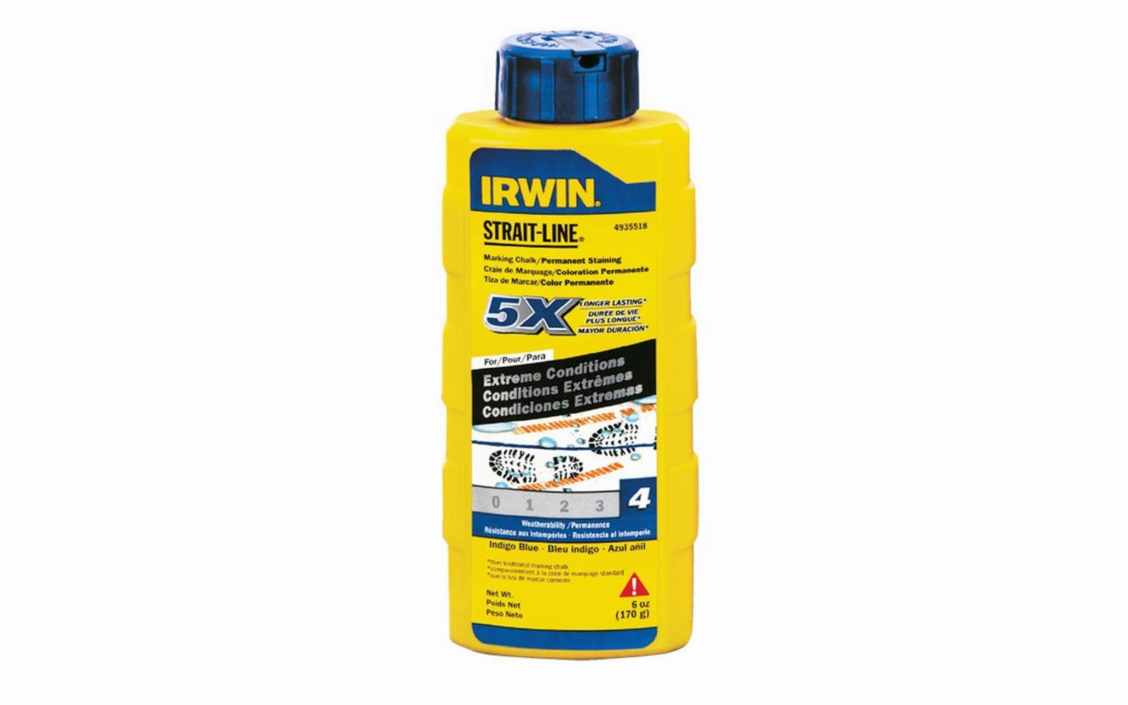 Irwin Strait-Line 6 oz Blue Marking Chalk, Extreme Conditions - Permanent