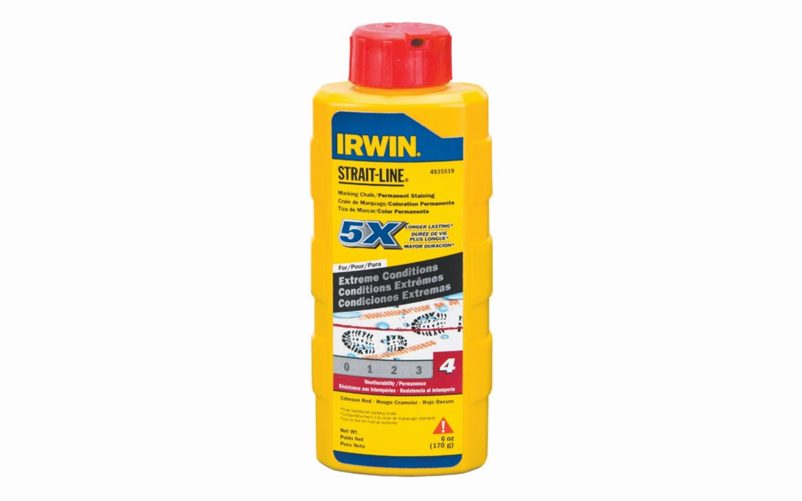 Irwin Strait-Line 6 oz Red Marking Chalk, Extreme Conditions - Permanent