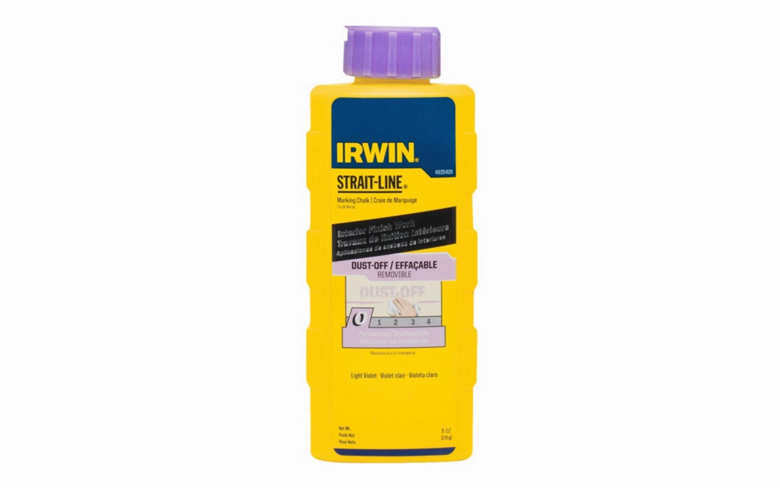 Irwin Strait-Line 6 oz Violet Marking Chalk - Dust Off