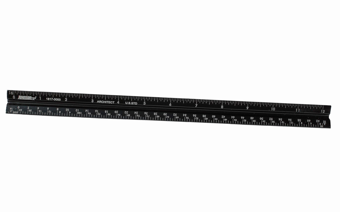 Johnson Level Architect's Triangle Scale Rule