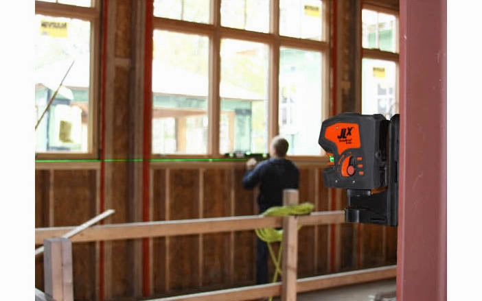Johnson Level "JLX" Self-Leveling 180 Cross-Line Laser ~ 40-6681