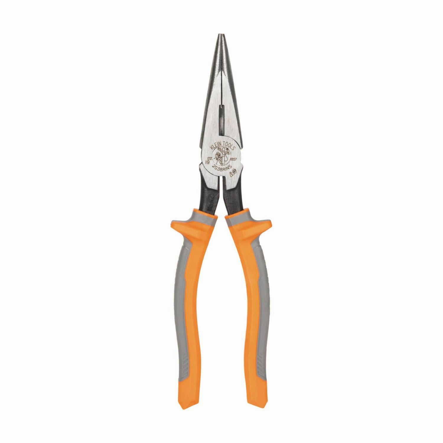 Klein Tools 2038RINS Insulated Long Nose Side-Cutting Pliers