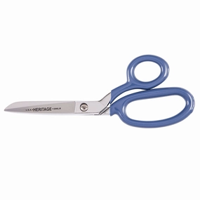 Klein Tools 206LR Bent Trimmer, Large Ring, Blue Coating, 7-Inch