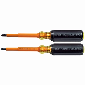 Klein Tools 33532-INS 4" Insulated Screwdrivers, 2 Piece Set