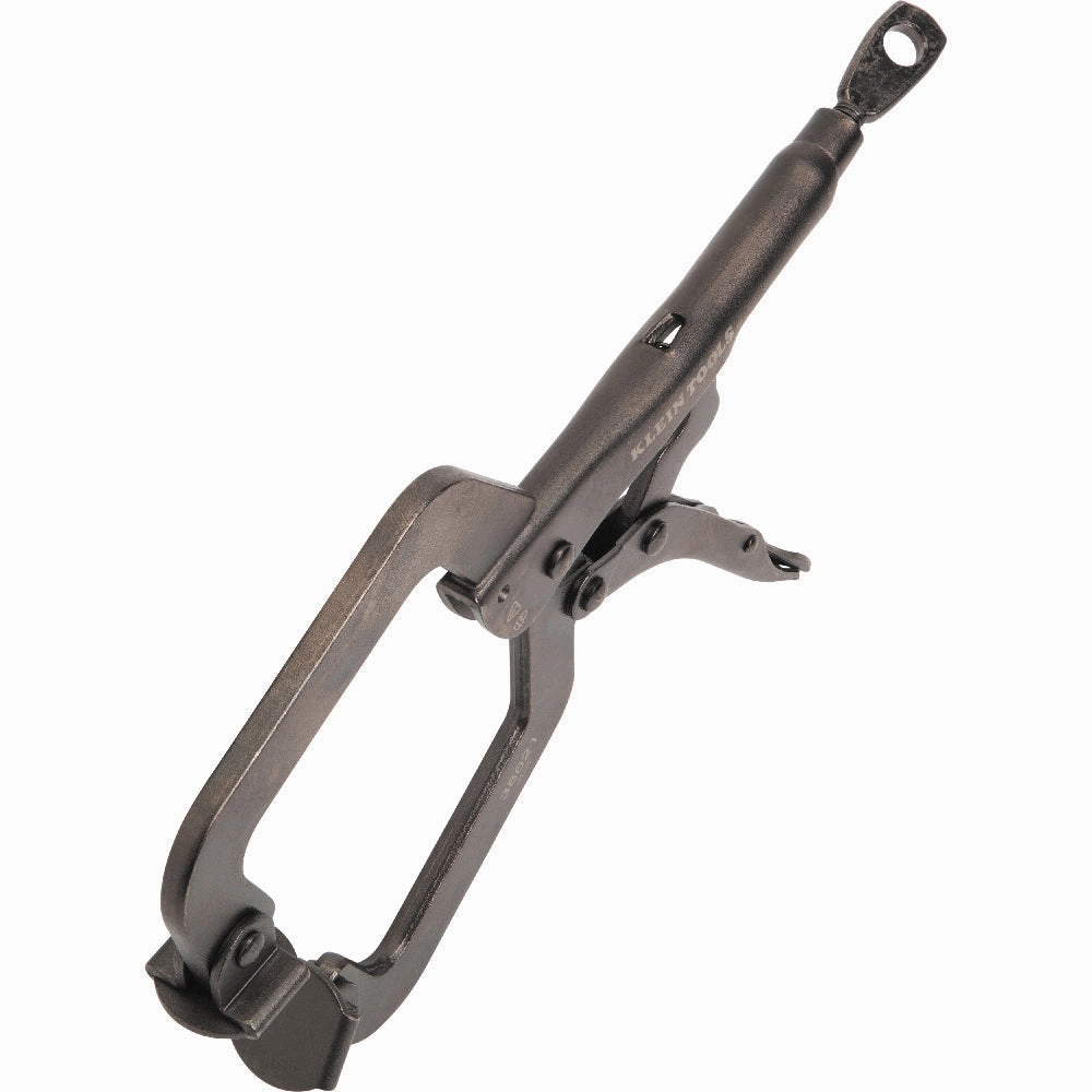 Klein Tools 38621 C-Clamp Locking Pliers with Swivel Jaws, 9"