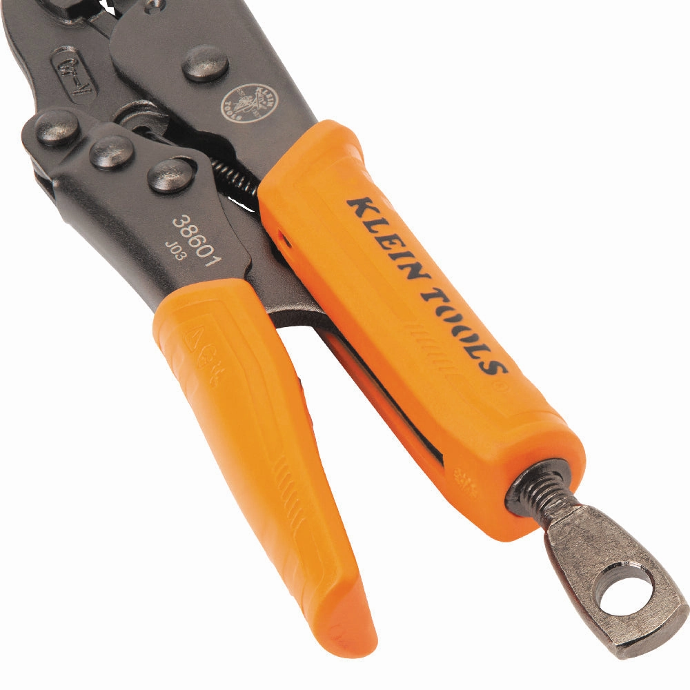 Klein Tools 38665 Locking Pliers, Long Nose 6", Curved Jaw 7" & 10", 3 Pc.