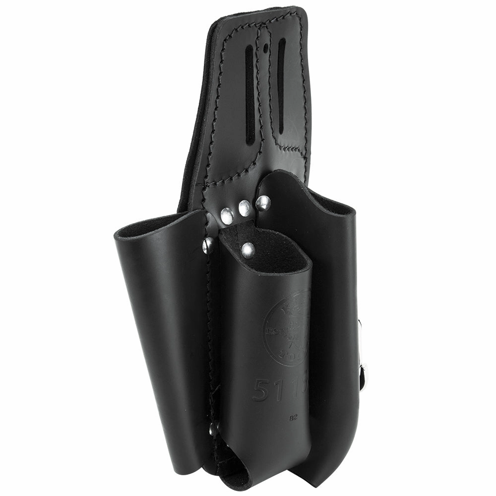 Klein Tools 5118C Black Leather Tool Pouch for Belts