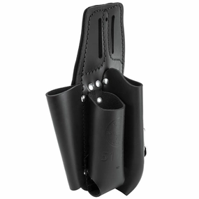 Klein Tools 5118C Black Leather Tool Pouch for Belts