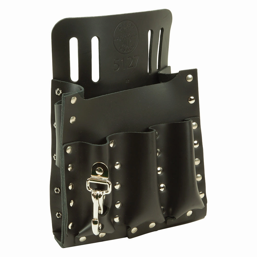 Klein Tools 5127T Tool Pouch, 6 Pocket, Tunnel Loop