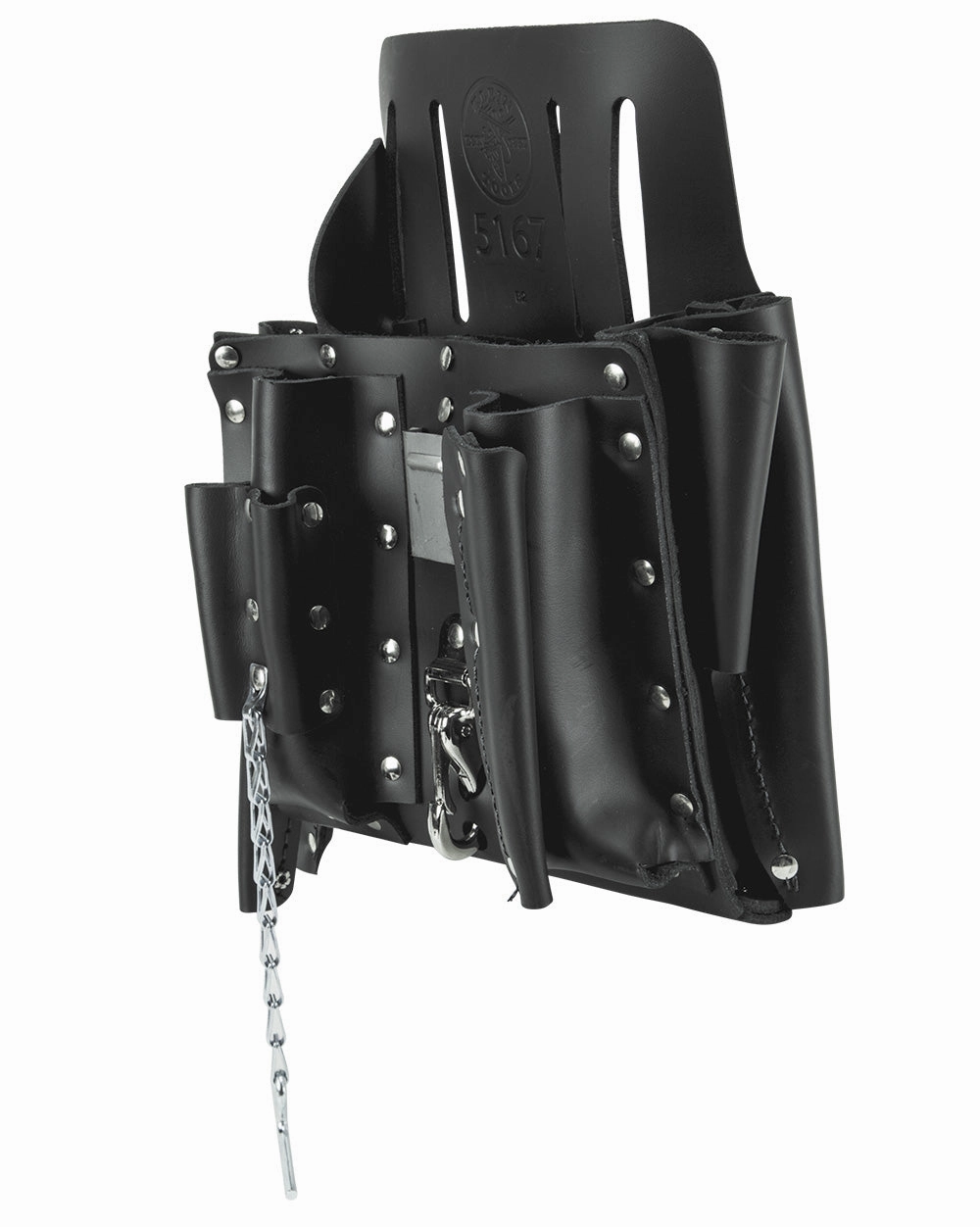 Klein Tools 5167 Leather Tool Pouch, 11-Pocket