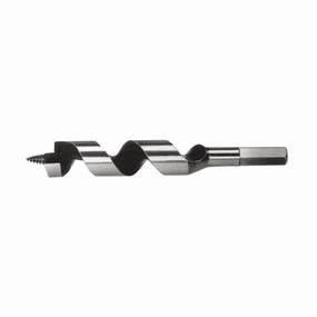Klein Tools 53408 Steel Ship Auger Bit, Screw Point, 1 1/8" x 4"