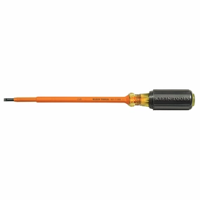 Klein Tools 601-7-INS Insulated 3/16'' Cabinet Tip 7'' Shank Screwdriver