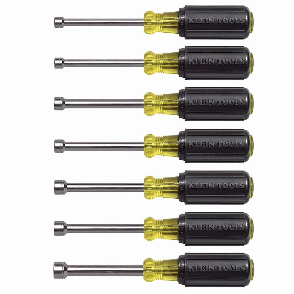 Klein Tools 65160 Metric Nut Driver Set, 3-Inch Shafts, 7-Piece