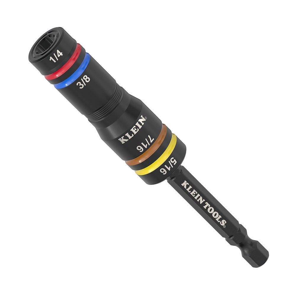 Klein Tools 651QS Quad-4 Deep-Well Heavy-Duty Impact Flip Socket, SAE