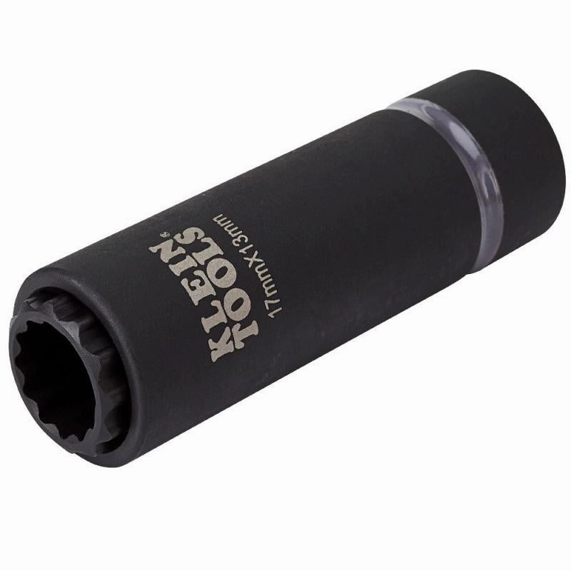 Klein Tools 66051E 2-in-1 Metric Impact Socket, 12-Point, 17 x 13 mm