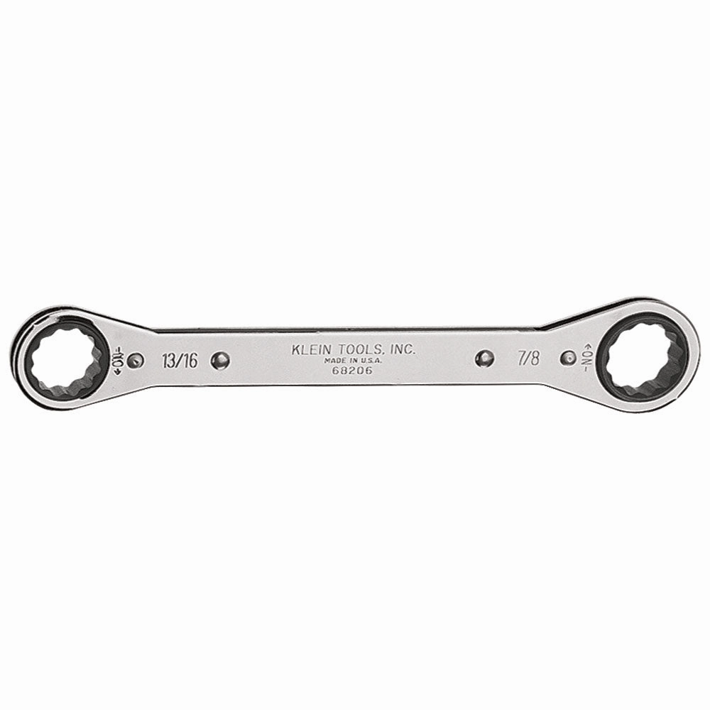 Klein Tools 68206 13/16" x 7/8" Ratcheting Box Wrench