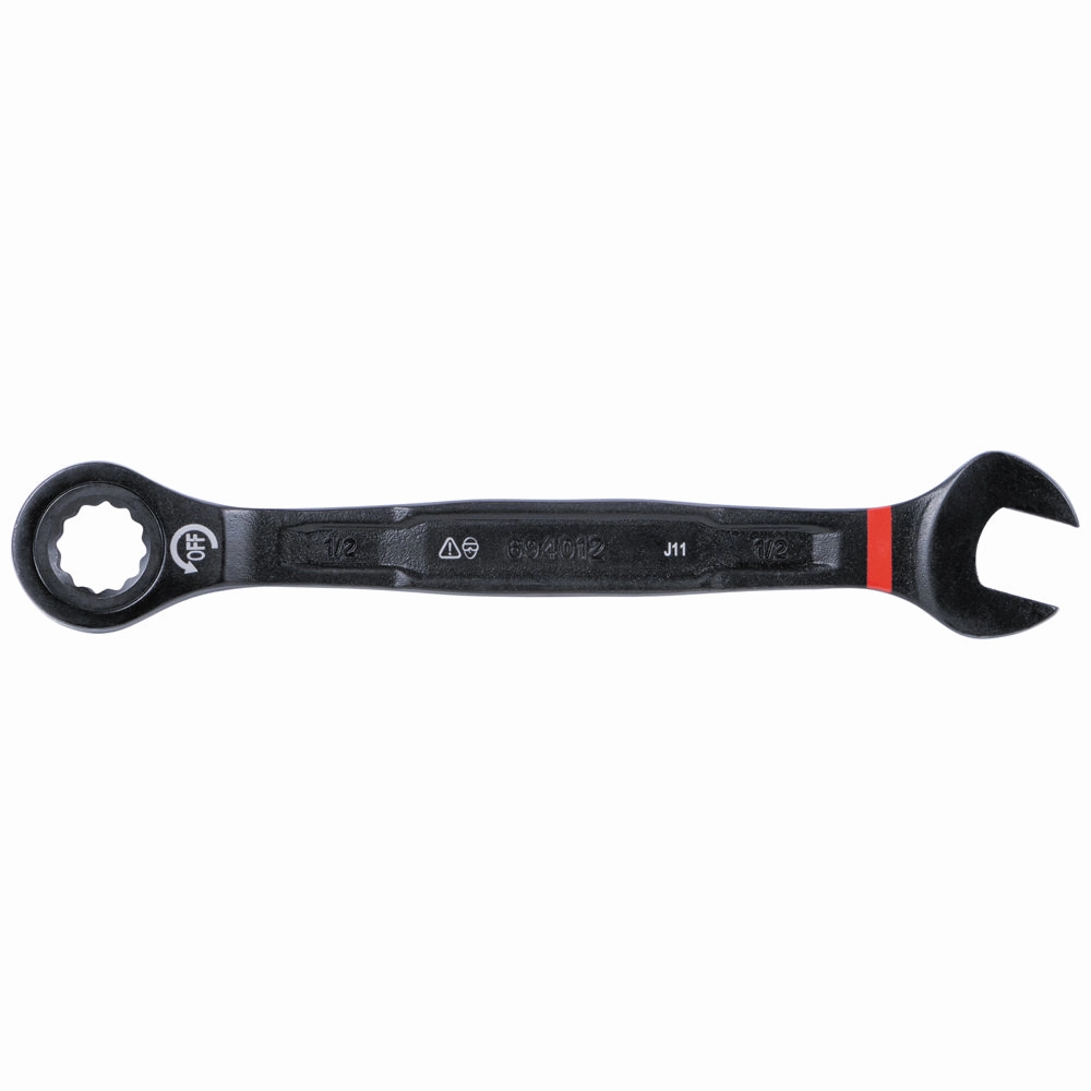 Klein Tools 69408G 90-Tooth Ratcheting Box Wrench Set, SAE, 8 Pc.