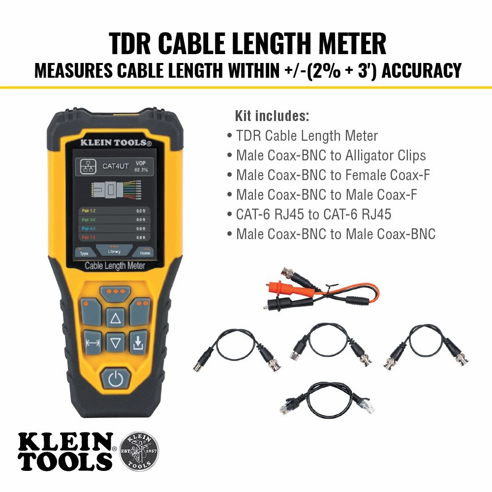 Klein Tools 770-910 Replacement Lead Kit for TDR Cable Length Meter