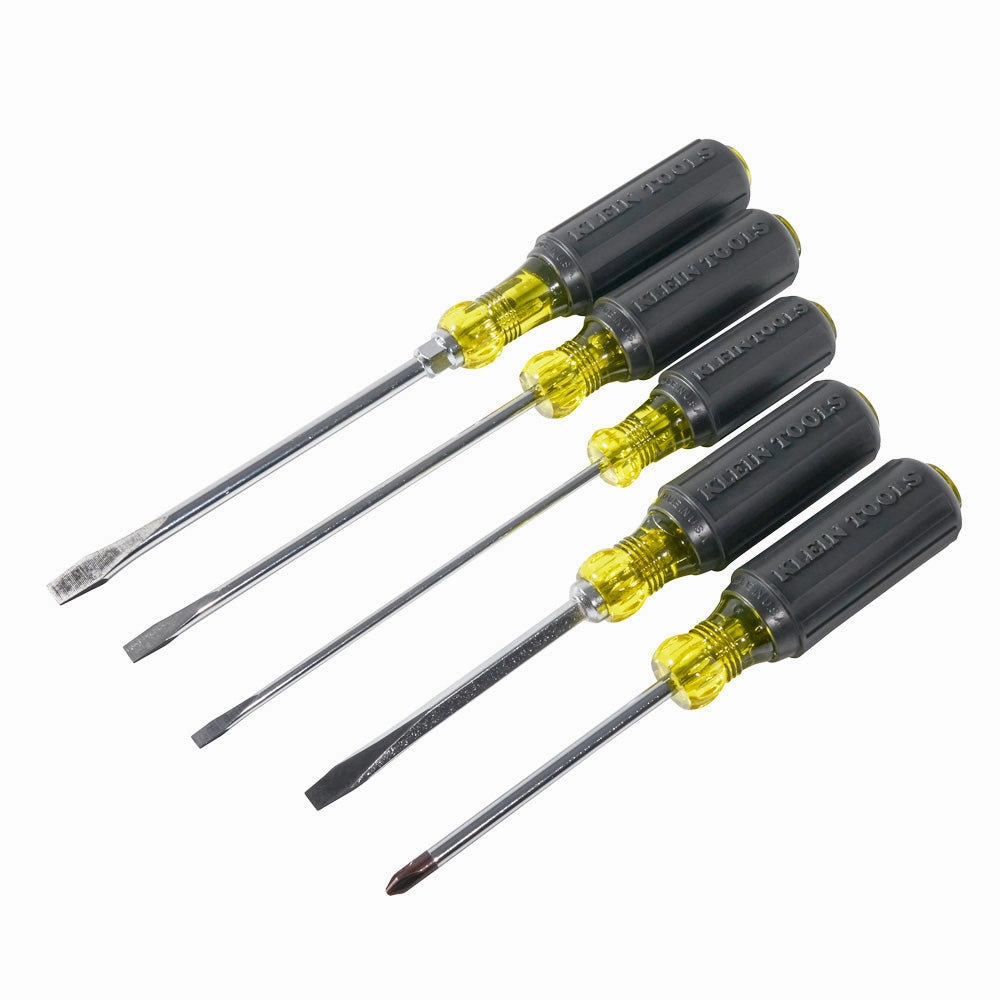 Klein Tools 85075 Cushion-Grip Screwdriver Set, 5 Piece