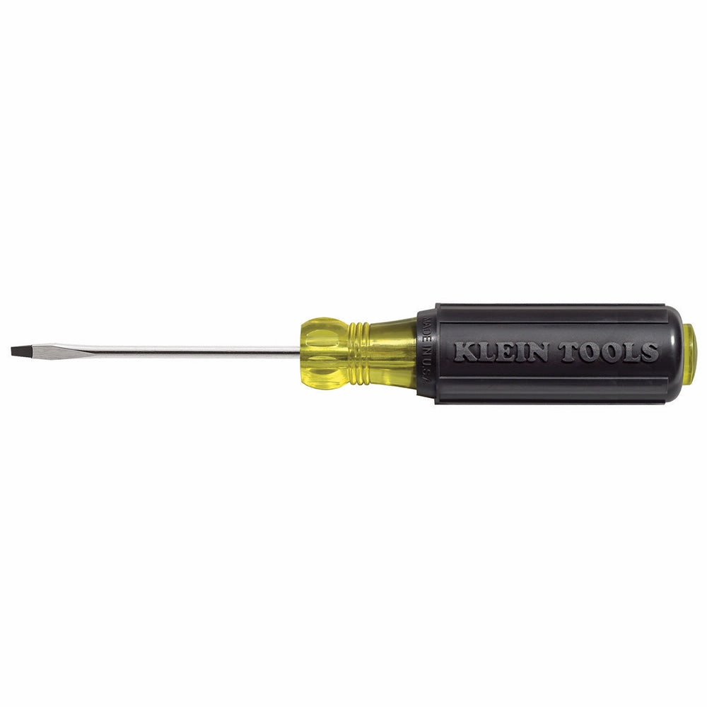Klein Tools 85484 Mini Slotted and Phillips Screwdriver Set with Tip-Identand Premium Chrome Plated Shafts, 4-Piece