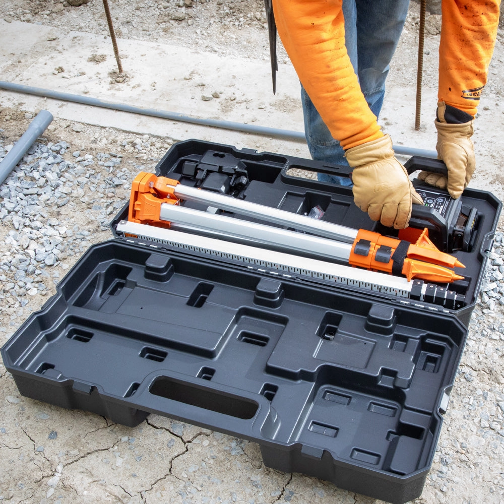 Klein Tools 93RLS Green Rotary Laser Level, Self-Leveling with Plumb Spot and Tripod