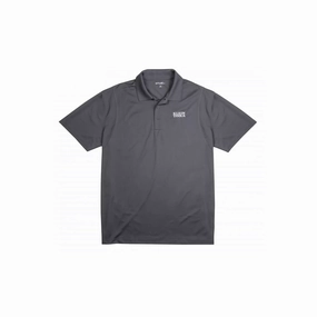 Klein Tools 96601GRYS Klein Polo Shirt - Men's, Gray, Small