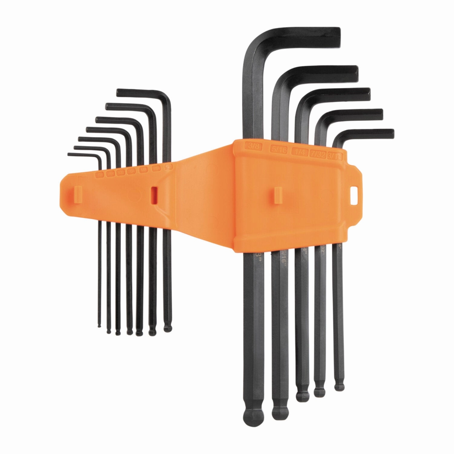 Klein Tools BLS12 L-Style Ball-End Hex Key Wrench Set, SAE, 12 Pc.