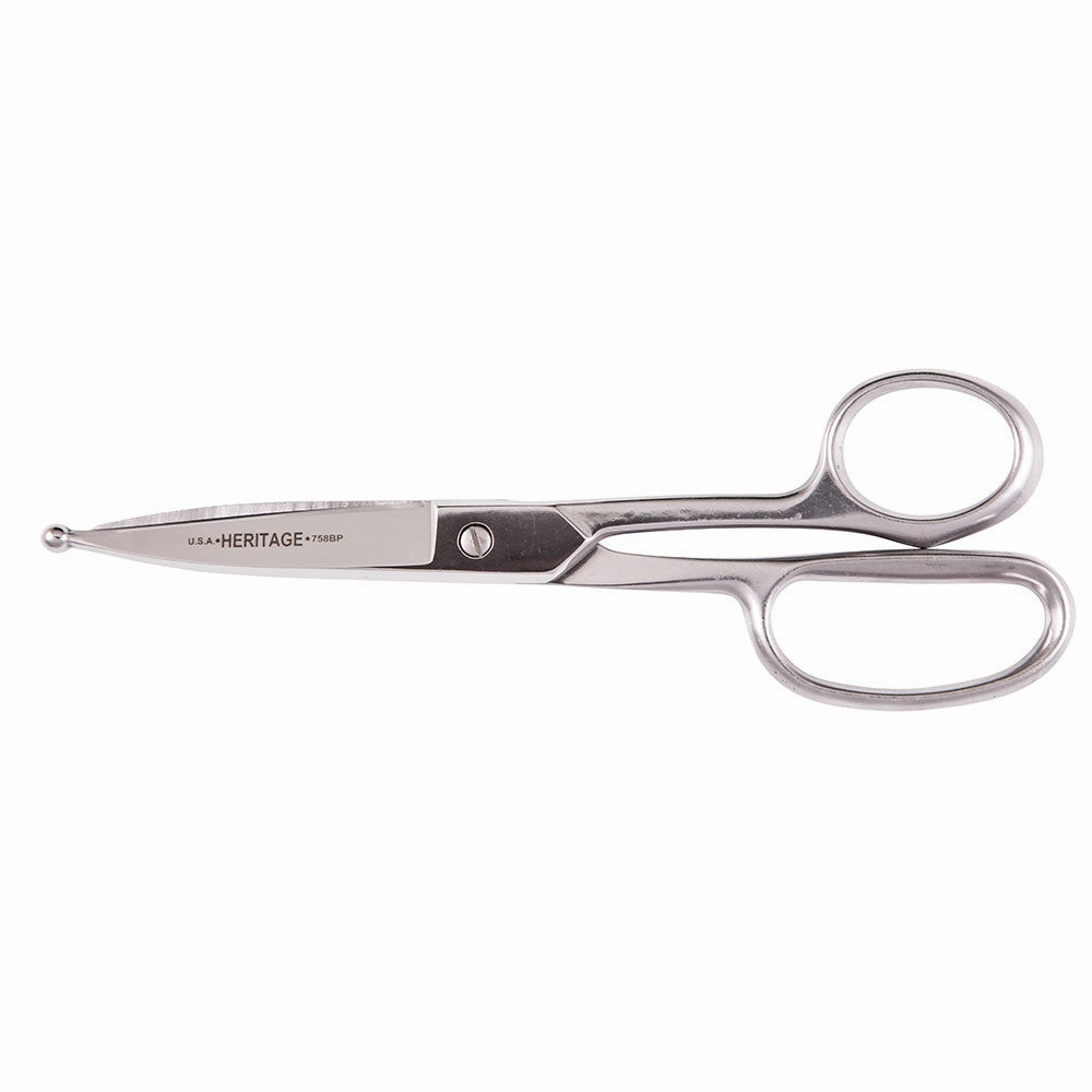 Klein Tools G758BP Straight Stainless Trimmer w/ Ball Point, 8"