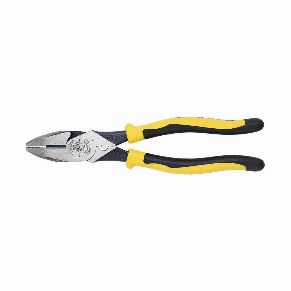 Klein Tools J213-9NECR Journeyman Pliers Connector Crimp Side Cut 9-Inch