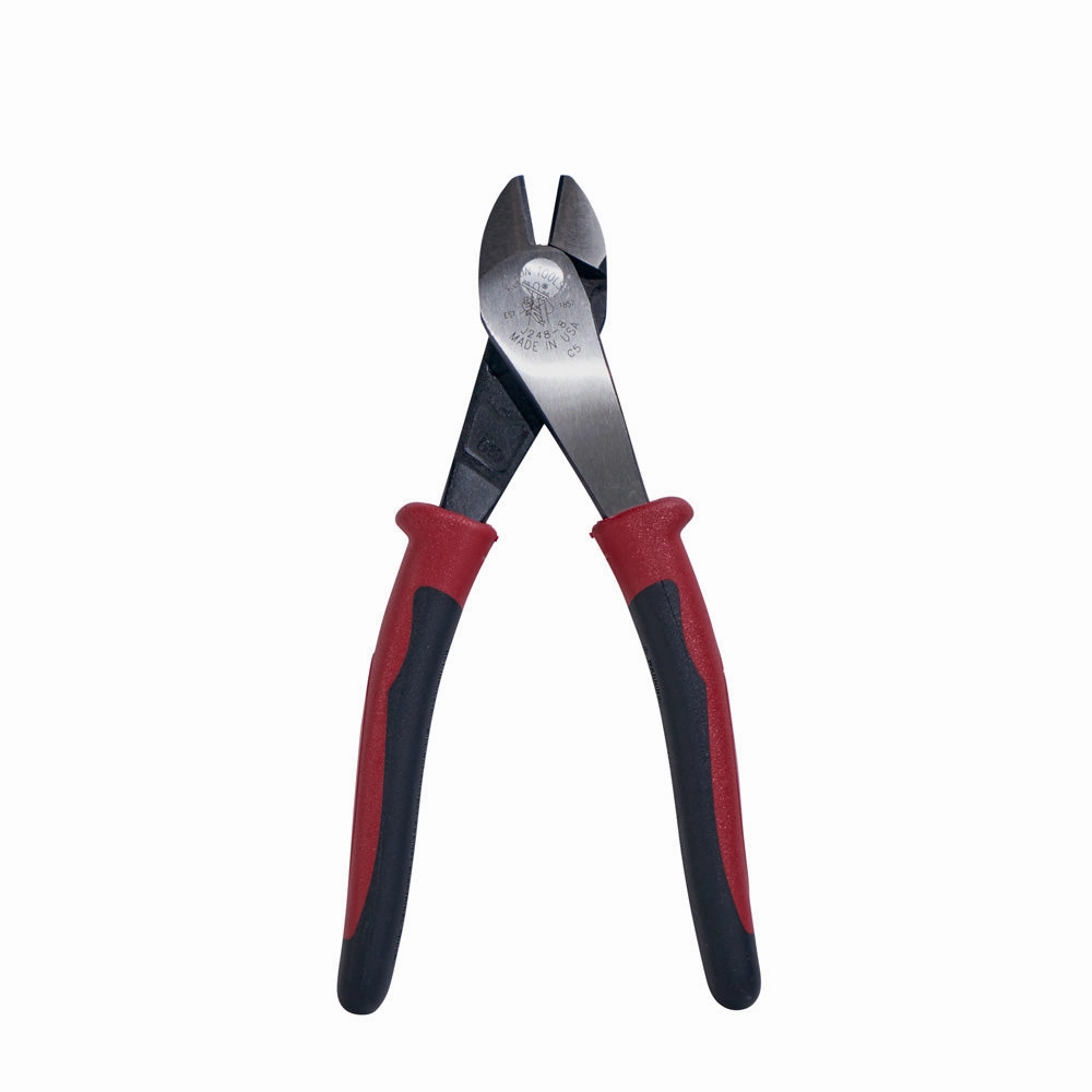 Klein Tools J248-8 Diagonal-Cutters, Angled Head, 8-Inch