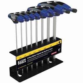 Klein Tools JTH68M Journeyman T-Handle Set, Metric, 6-Inch, 8-Piece